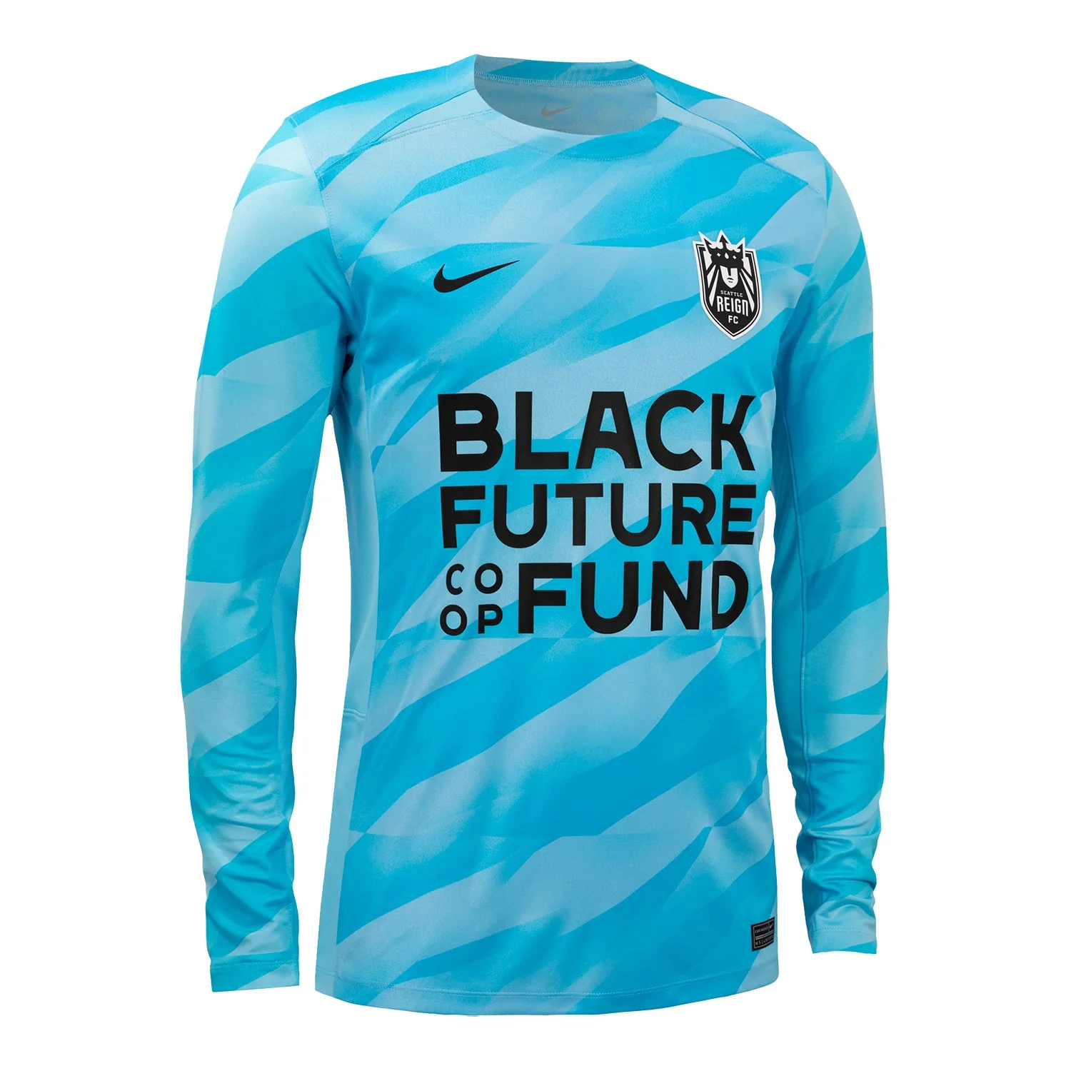 Unisex Seattle Reign FC Nike 2024 Replica Blue Goalkeeper Jersey - Image 3